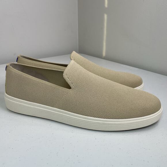 Rothy’s Men’s Size 14 Shoes New Without Tags Tan The Original Slip On Sneaker - Picture 1 of 9
